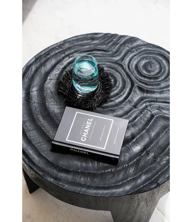 Bazar Bizar De Fringe Raffia Onderzetter - Zwart