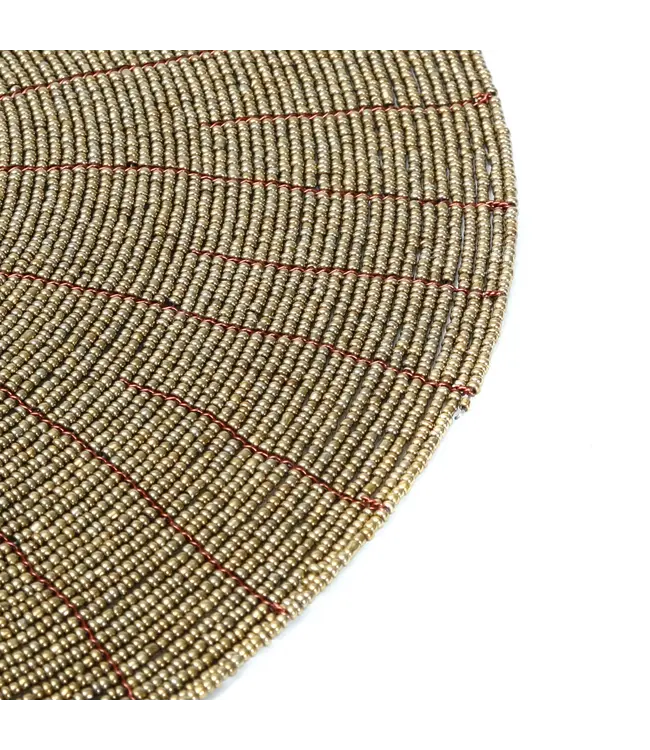 Bazar Bizar De Beaded Placemat - Goud