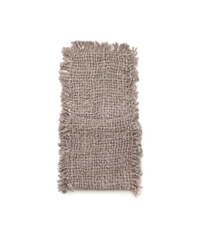 Bazar Bizar Het Oh My Gee Bestekzakje - Parel Grijs - Set van 4