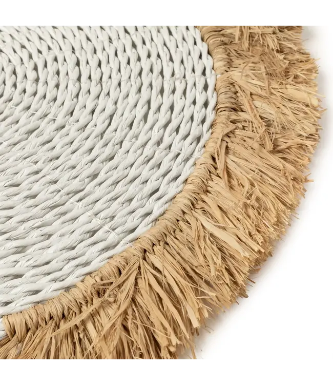 Bazar Bizar De Seagrass Raffia Placemat - Wit Naturel