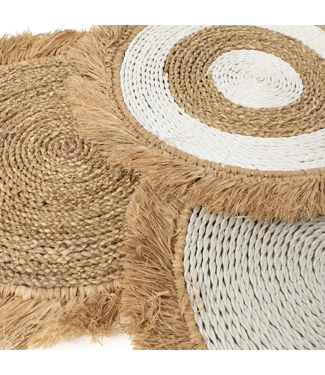 Bazar Bizar De Seagrass Raffia Placemat - Wit Naturel
