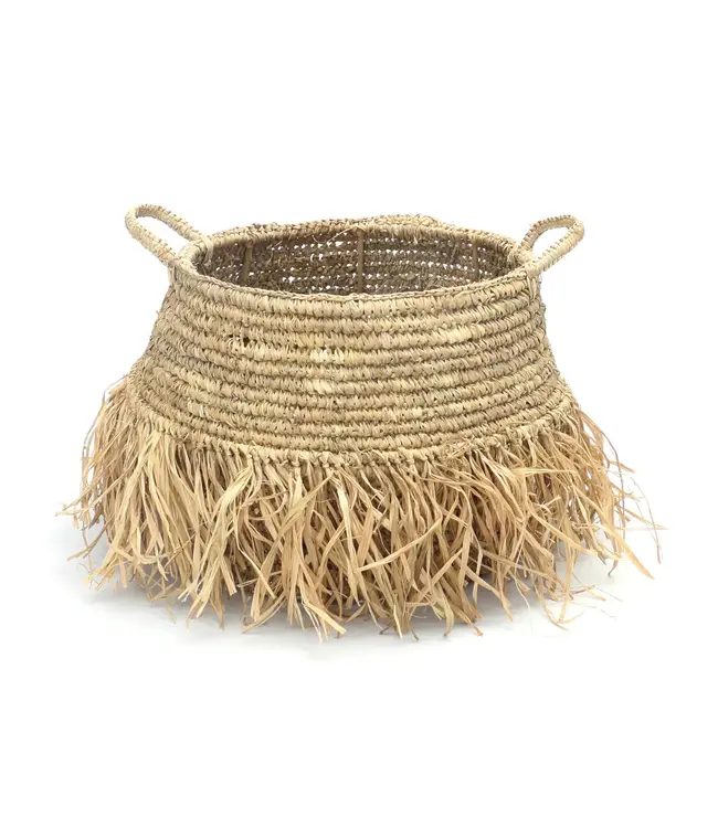 Bazar Bizar De Raffia Deluxe Mand - Naturel - M