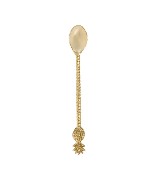 Bazar Bizar De Pineapple Lange Lepel - Goud