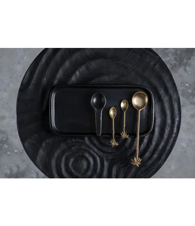 Bazar Bizar De Palm Tree theelepel - Goud