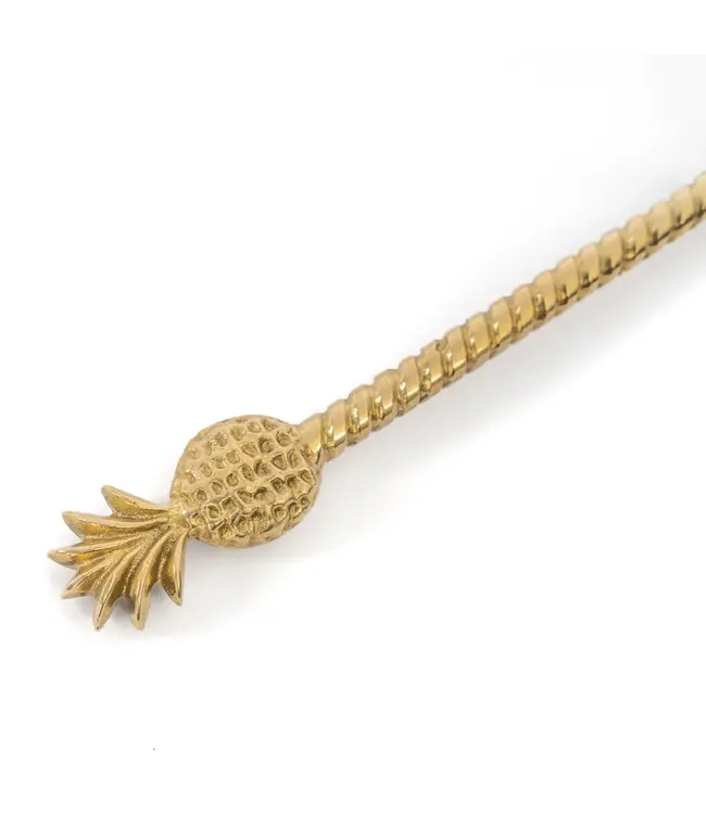 Bazar Bizar De Pineapple Lange Lepel - Goud