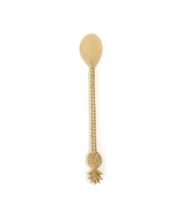 Bazar Bizar De Pineapple Lange Lepel - Goud