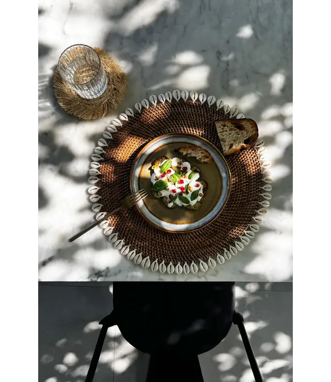 Bazar Bizar De Colonial Shell Placemat - Naturel Bruin