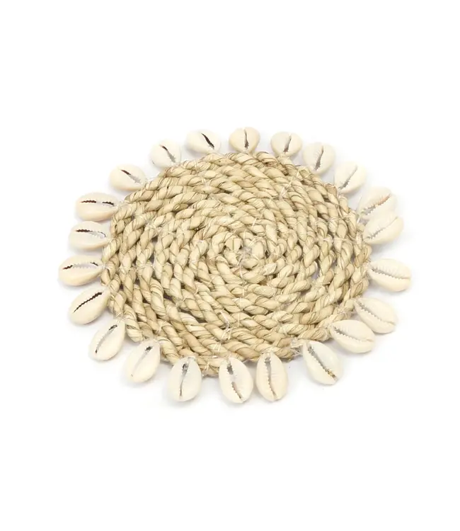 Bazar Bizar De Seagrass Shell Onderzetter - Naturel