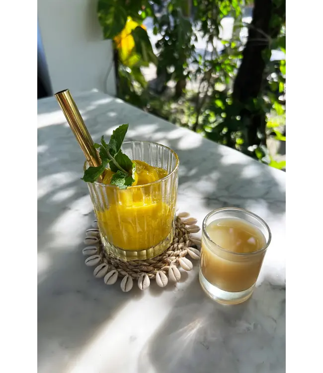 Bazar Bizar De Seagrass Shell Onderzetter - Naturel