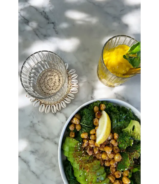 Bazar Bizar De Seagrass Shell Onderzetter - Naturel