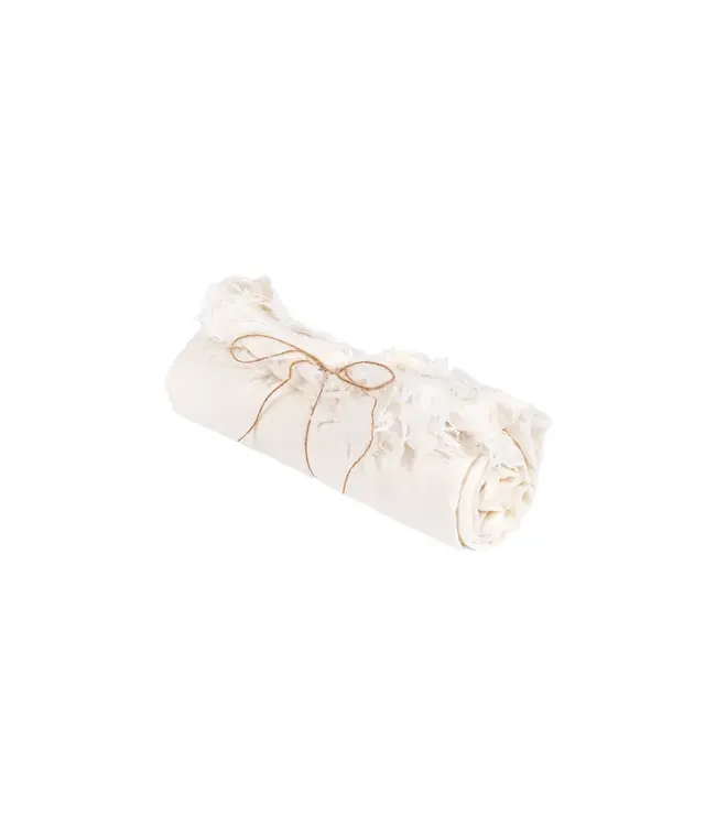 Bazar Bizar Het Linnen Tafelkleed - Wit - 150x150