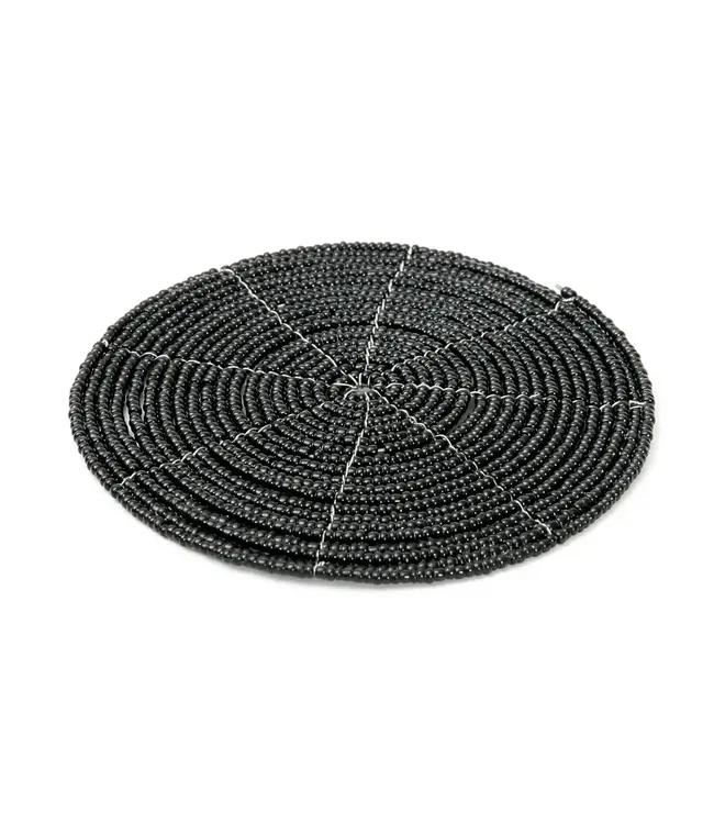Bazar Bizar De Beaded Onderzetter - Zwart