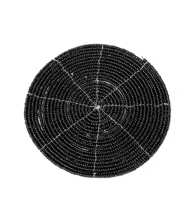 Bazar Bizar De Beaded Onderzetter - Zwart