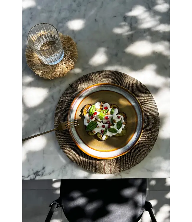 Bazar Bizar De Beaded Placemat - Goud