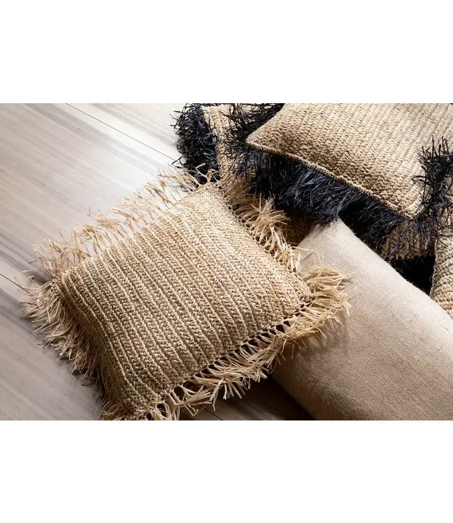 Bazar Bizar De Jute Kussenhoes - Naturel - 60x35