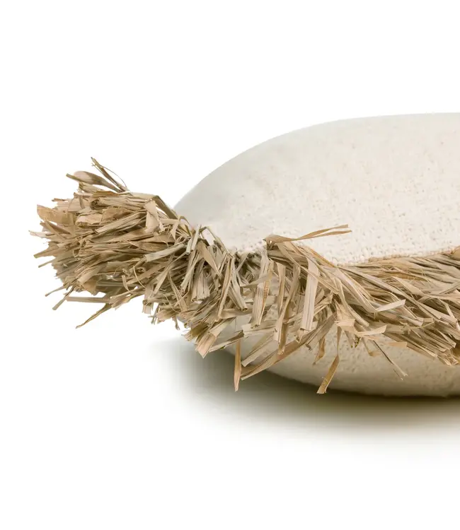 Bazar Bizar De Saint Tropez Kussenhoes - Naturel Wit - 60x60