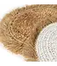 Bazar Bizar De Water Hyacinth Raffia Placemat - Wit Naturel
