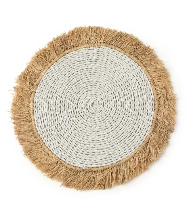 Bazar Bizar De Seagrass Raffia Placemat - Wit Naturel