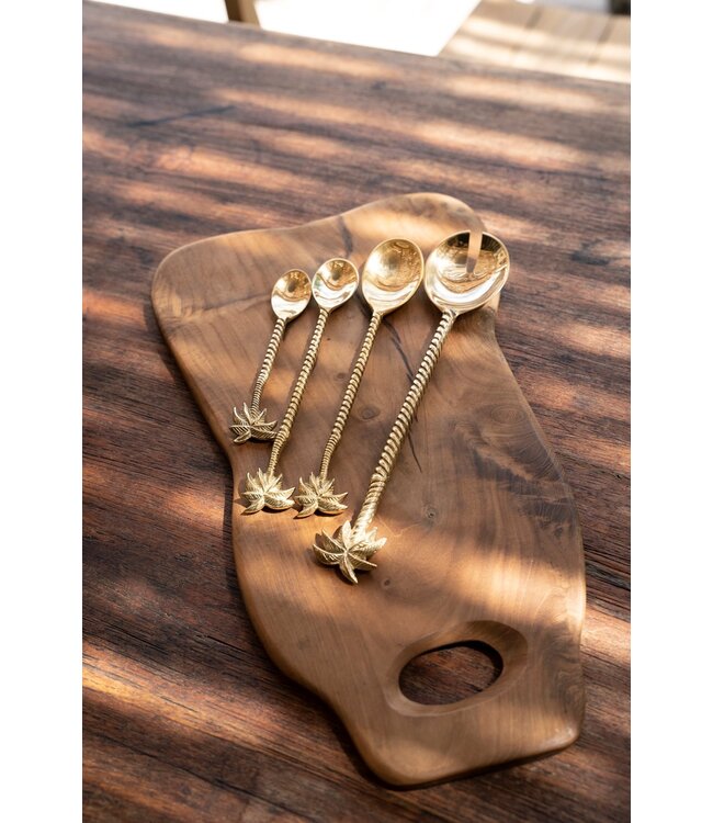 Bazar Bizar De Palm Tree Saladevork - Goud