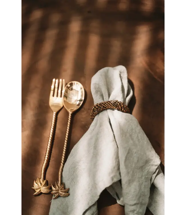 Bazar Bizar De Palm Tree Saladevork - Goud