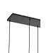 Light & Living Hanging lamp 5L 110x22x32 cm LEKAR black+smoked glass