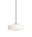 Light & Living Hanging lamp 30x17 cm PLEAT glass matt white+gold