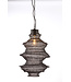 Light & Living Hanging lamp 31x55 cm NAKISHA matt black