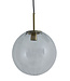 Light & Living Hanging lamp 48 cm MAGDALA glass clear+gold