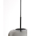 Light & Living Hanging lamp 30x37 cm MISTY smoked glass+matt black