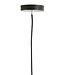 Light & Living Hanging lamp 30x37 cm MISTY smoked glass+matt black