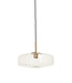 Light & Living Hanging lamp 30x17 cm PLEAT glass clear+gold