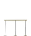 Light & Living Hanging lamp 3L 120x33x25 cm JAICEY matt gold