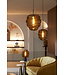 Light & Living Hanging lamp 30x37 cm MISTY glass brown+matt black