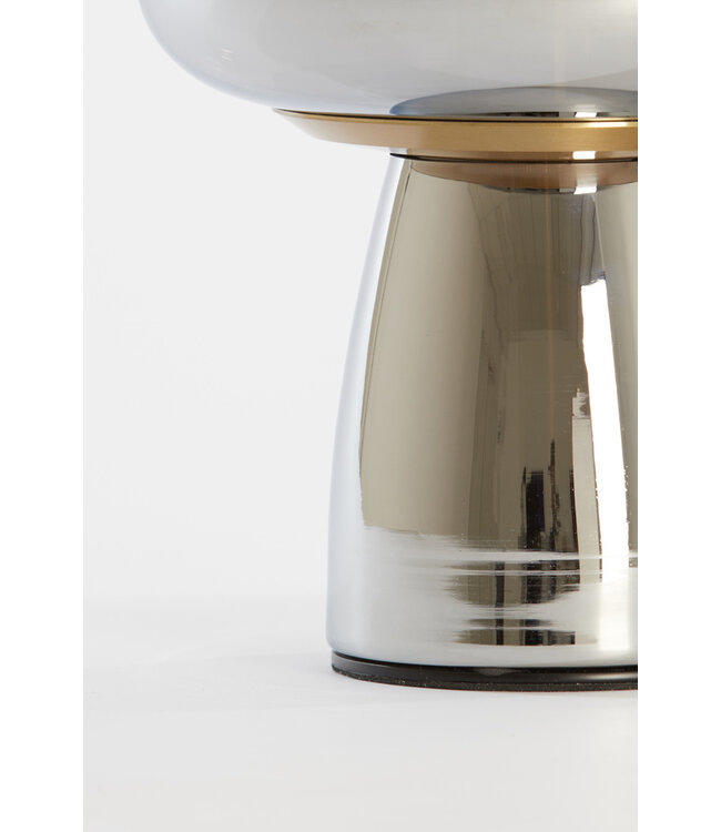 Light & Living Table lamp 21x45 cm LOTTA smoked glass+gold