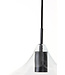 Light & Living Hanging lamp 27x29,5 cm RAKEL matt black+clear