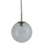 Light & Living Hanging lamp 30 cm MAGDALA glass clear+gold