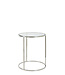 Light & Living Side table S/2 40x45+50x52 cm DUARTE nickel+glass