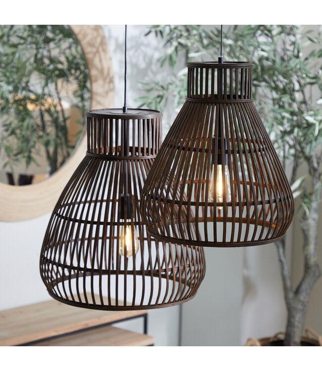 Light & Living Hanging lamp 46x51 cm TIMAKA rattan black