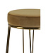 Light & Living Bar stool 41x73 cm ALICE velvet caramel+gold