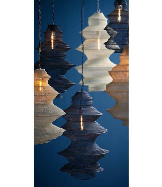 Light & Living Hanging lamp 40x70 cm NAKISHA light grey