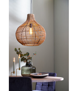 Light & Living Hanging lamp 50x51,5 cm PACINO rattan dark brown