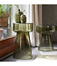 Light & Living Side table 37x44 cm DAKWA glass grey green