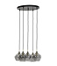 Light & Living Hanging lamp 5L 61x66 cm RAKEL antique bronze+smoked