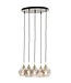Light & Living Hanging lamp 5L 61x66 cm RAKEL antique bronze+smoked