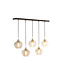 Light & Living Hanging lamp 5L 104x20x120 cm RAKEL antique bronze+smoked