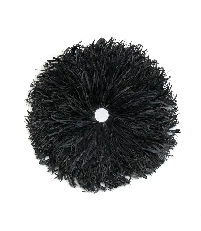 Bazar Bizar De Raffia Juju Muurdecoratie - Zwart