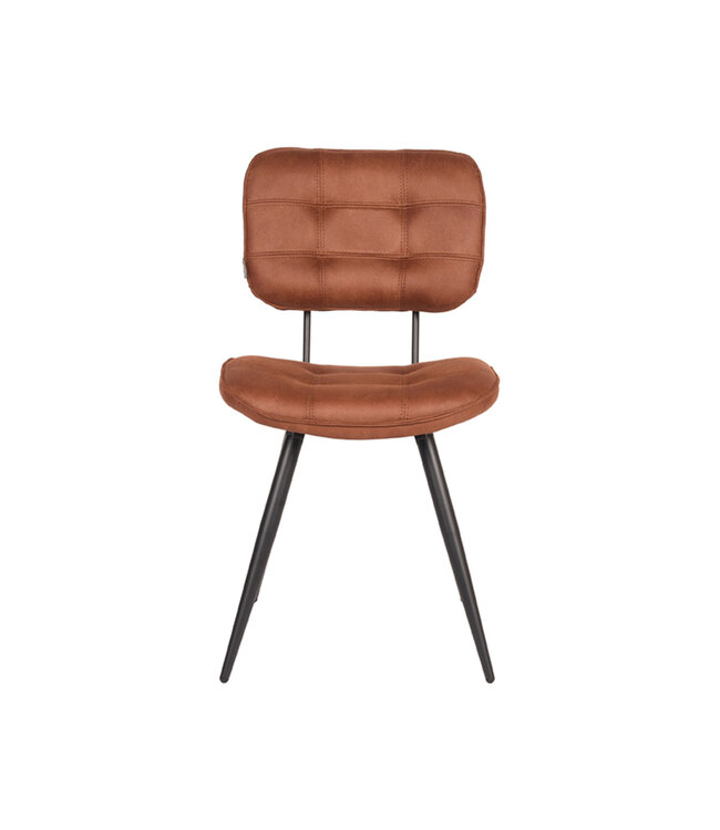 LABEL51 LABEL51 Eetkamerstoel Gus - Cognac - Microfiber