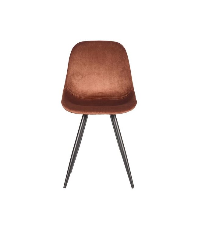 LABEL51 LABEL51 Eetkamerstoel Capri - Rust - Fluweel