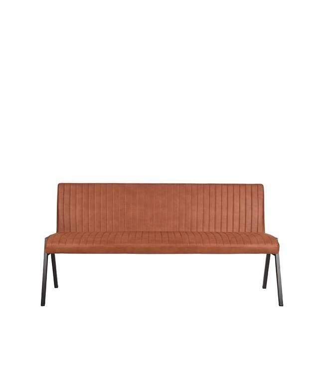LABEL51 LABEL51 Eetkamerbank Matz - Cognac - Microfiber - 175 cm