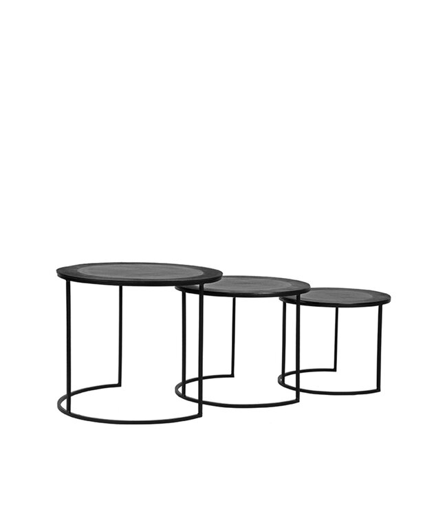 LABEL51 LABEL51 Salontafel Set Tres - Zwart - Metaal
